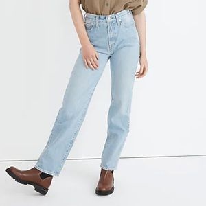 Madewell Tall Perfect Vintage Straight Jean in Springwood Wash